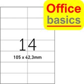 Label Office Basics - A4 - 105x42,3mm - 100 feuilles avec 14 étiquettes