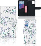 Telefoonhoesje Geschikt voor Samsung Galaxy A31 Bookcase Blossom White