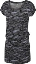 Hannah Jurk Zanziba Dames Viscose/elastaan Zwart/grijs Maat 38