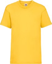 Fruit Of The Loom Kinder Unisex Valueweight T-shirt Korte Mouwen (2 stuks) (Zonnebloem Geel)