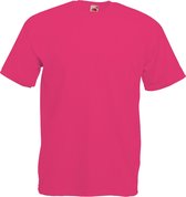 Fruit Of The Loom Heren Valueweight T-shirt met korte mouwen (Fuchsia)