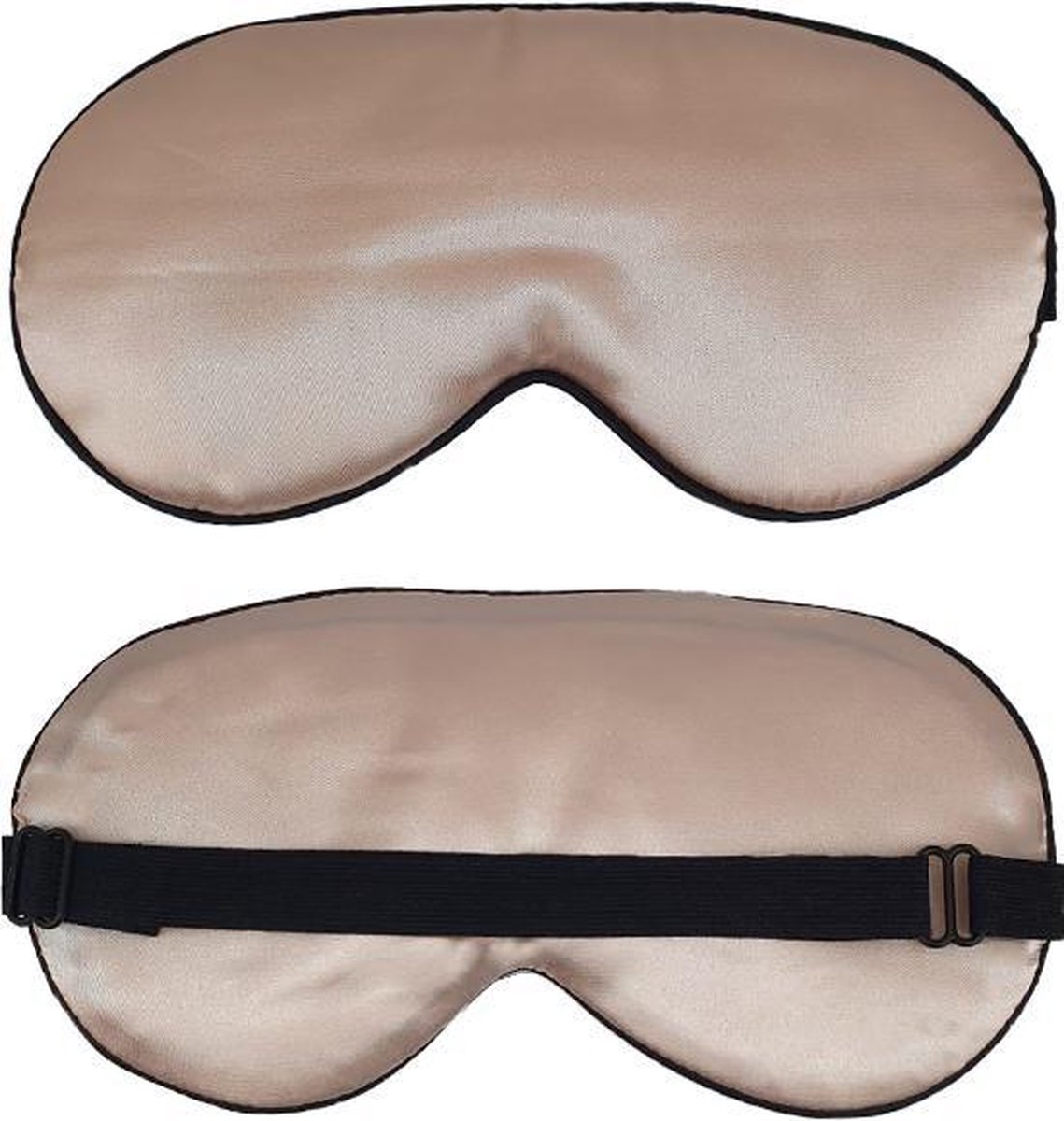 Slaapmaskers Extra Zacht Satijn – 2 Stuks -Goud & Licht Blauw - Thuis - Slaapmasker - Verduisterend - Onderweg - Vliegtuig - Festival - Slaapcomfort - oDaani — afbeelding 5