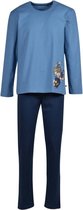 Woody pyjama jongens/heren - blauw - kat - 202-1-PLU-S/845 - maat 116