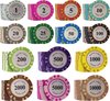Afbeelding van het spelletje 50 stuk Professionele Upscale Klei Casino Texas Poker Chips 14G waarde 50 100 200 500 1000 met Chipstandaard