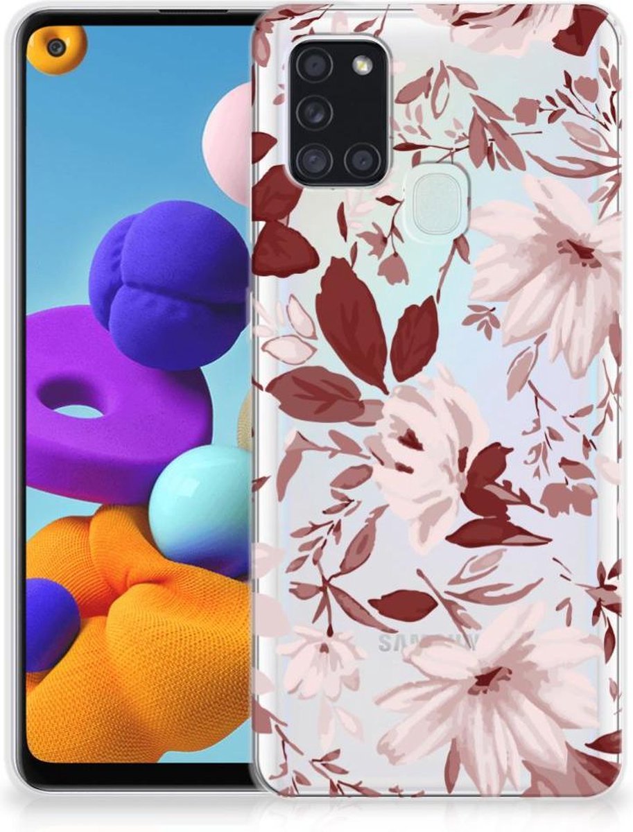 Hoesje maken Samsung Galaxy A21s Watercolor Flowers