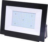 LED Bouwlamp 150 Watt - LED Schijnwerper - Aigi Iglo - Helder/Koud Wit 6400K - Waterdicht IP65 - Mat Zwart - Aluminium