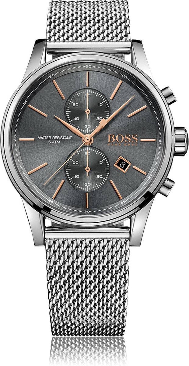Hugo Boss HB1513440 Horloge - Staal - Zilverkleurig - Ø 41 mm