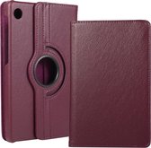 Case2go - Tablet hoes geschikt voor Huawei MatePad T8 - Draaibare Book Case - Paars