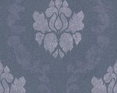 LANDELIJK BAROK BEHANG - Blauw Grijs - Ornamenten - AS Creation New Elegance