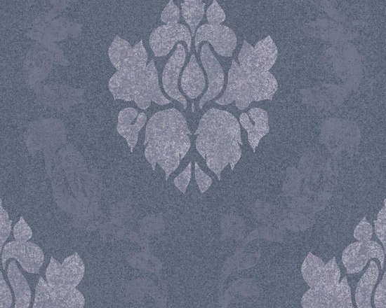 LANDELIJK BAROK BEHANG | Ornamenten - blauw grijs - A.S. Création New Elegance