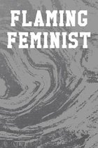 Flaming Feminist: Guitar Tab Notebook 6''x9'' 120 Pages