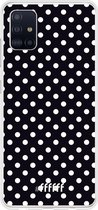 Samsung Galaxy A51 Hoesje Transparant TPU Case - Onyx Dots #ffffff