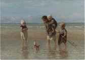 Kinderen der zee, Jozef Israëls - Foto op Posterpapier - 59.4 x 42 cm (A2)