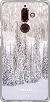 Nokia 7 Plus Hoesje Transparant TPU Case - Snowy #ffffff