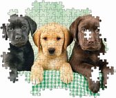 Clementoni legpuzzel Drie Labradors - 1000 stukjes