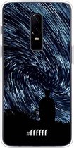 OnePlus 6 Hoesje Transparant TPU Case - Starry Circles #ffffff