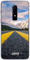 OnePlus 6 Hoesje Transparant TPU Case - Road Ahead #ffffff
