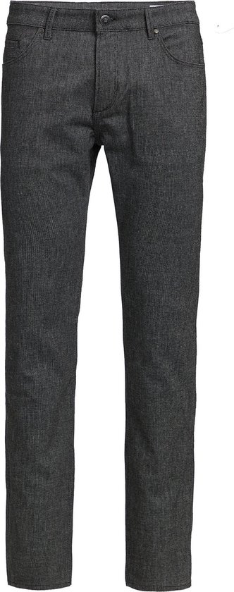 invoegen kalmeren zwart WE Fashion Heren slim fit 5-Pocket broek met dessin - Maat W34 X L36 |  bol.com