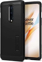 Hoesje OnePlus 8 Pro - Spigen Tough Armor Case - Zwart