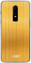 OnePlus 6 Hoesje Transparant TPU Case - Bold Gold #ffffff