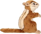 Zittende pluche knuffel eekhoorn 17 cm - Multi