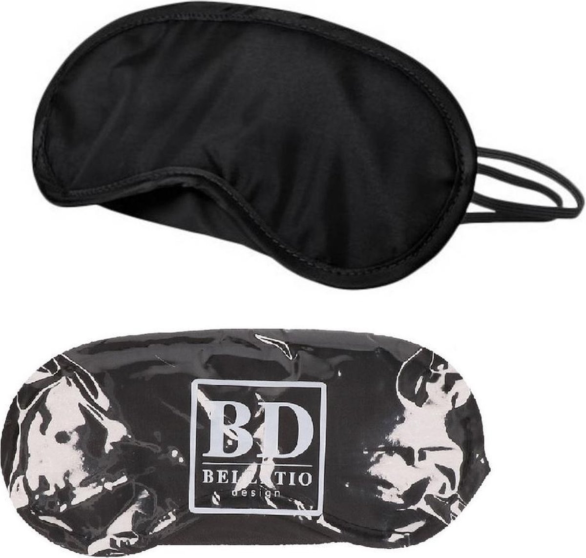 Slaapmasker zwart 2 stuks