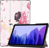 Tablet Hoes geschikt voor Samsung Galaxy Tab A7 (2020) - Book Case met TPU cover - Flower Fairy