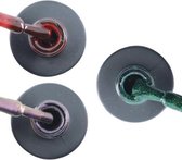 Influence Gellac 3 x 10 ml - RUBYRED & VIOLETCATEYE & GUILTYGREEN - UV / LED Gellak - Gel nagellak - Gel lak - Rood / Bordeaux / Donkerrood Paars / glitter / blauw Groen