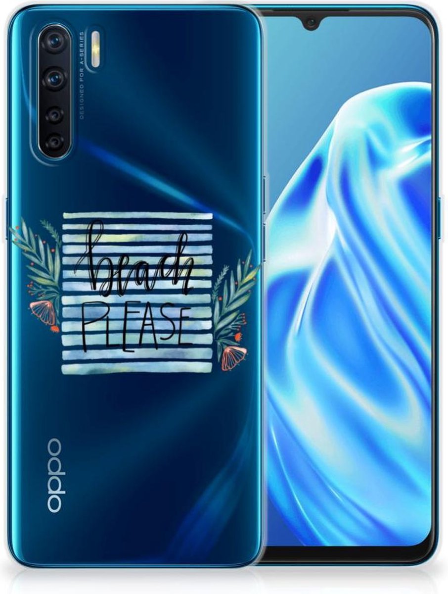 OPPO A91 Telefoonhoesje met Naam Boho Beach