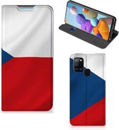 Stand Case Geschikt voor Samsung Galaxy A21s Smart Cover Tsjechische Vlag
