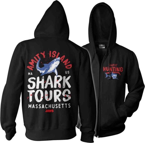 Jaws Vest met capuchon Amity Island Shark Tours Zwart