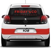 Autosticker met logo Breedte 120 cm