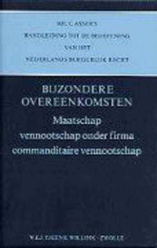 Asser-serie 5-V - Maatschap vennootschap onder firma command ... - cover