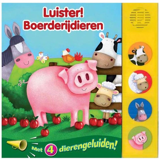 Afbeelding van het spel Kinderboeken Rebo Boerderij - Geluidenboek Luister: Boerderijdieren