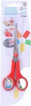 Quality Scissors Schaar Junior 17,5 Cm Staal/rubber Rood
