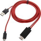 2 m Full HD 1080 P Micro USB MHL + USB Connector naar HDMI Adapter HDTV Adapter Converter Kabel met micro-usb