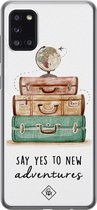 Samsung A31 hoesje siliconen - Wanderlust | Samsung Galaxy A31 case | multi | TPU backcover transparant