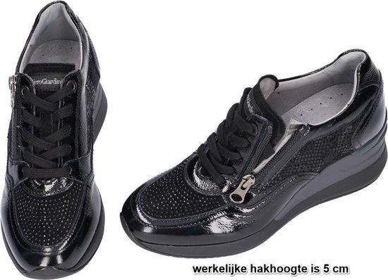 India Kleren Thespian Nero Giardini -Dames - zwart - sneaker-sportief - maat 40 | bol.com