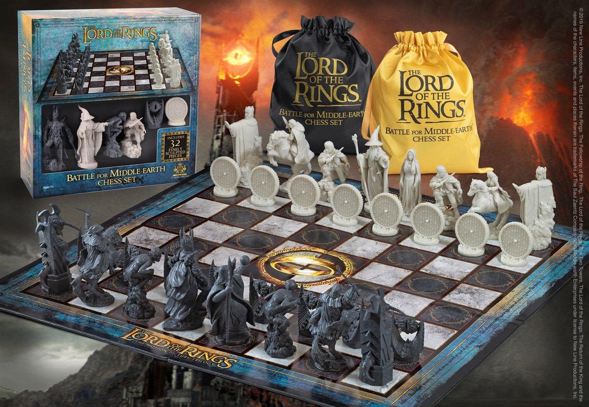 of the Rings: Battle for Middle Earth Chess Set | Games bol.com