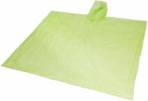 6x stuks wegwerp regenponcho groen voor volwassenen
