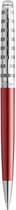 Stylo bille Waterman Hémisphère Deluxe Rouge avec détail palladium