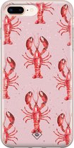 iPhone 8 Plus/7 Plus hoesje siliconen - Lobster all the way | Apple iPhone 8 Plus case | TPU backcover transparant