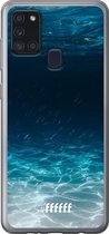 Samsung Galaxy A21s Hoesje Transparant TPU Case - Lets go Diving #ffffff