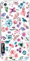 Casetastic Apple iPhone 5 / iPhone 5S / iPhone SE Hoesje - Softcover Hoesje met Design - Flowers Wild Nature Print