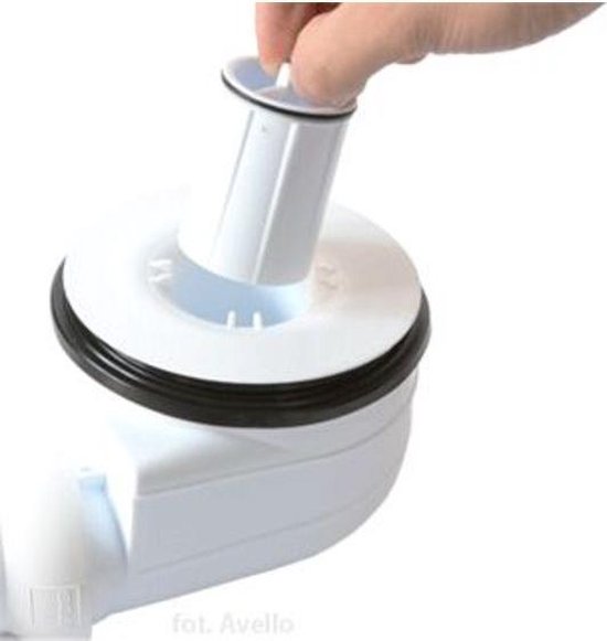 Wiesbaden Turboflow douchebaksifon voor gat 90mm chroom