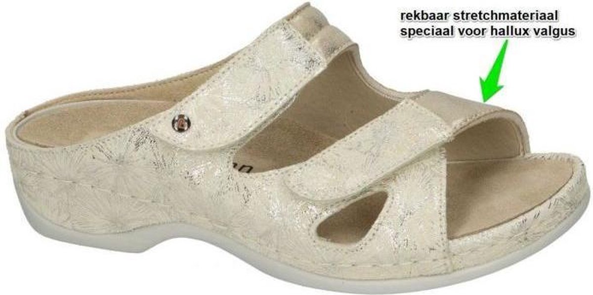 Berkemann -Dames goud slippers & muiltjes