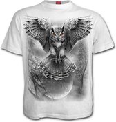 Spiral Heren Tshirt -S- WINGS OF WISDOM Wit
