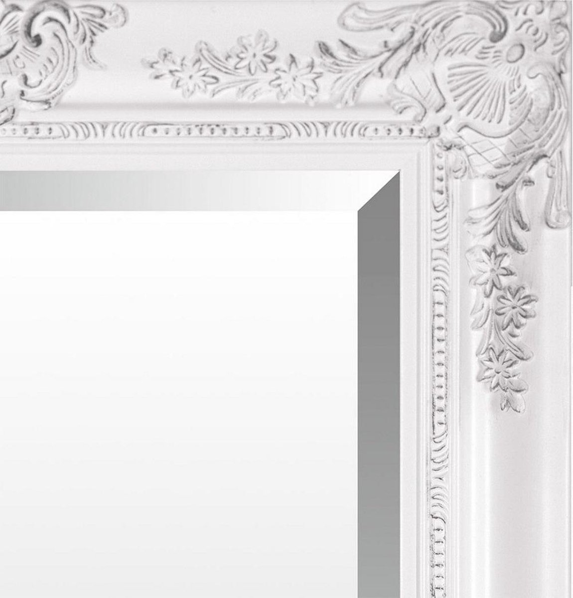Spiegel Barok Wit 60x90 cm – Pablo – brocante spiegel wit – Witte Spiegel  –... | bol.com