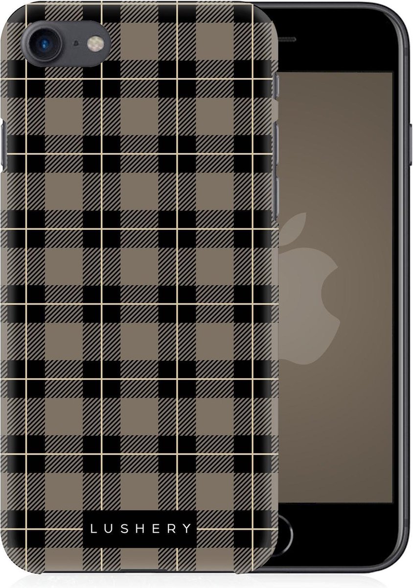 Lushery Hard Case voor iPhone SE (2020) - Pretty in Plaid