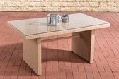 CLP Fisolo - Tuintafel - 1,25mm Poly-rotan zand